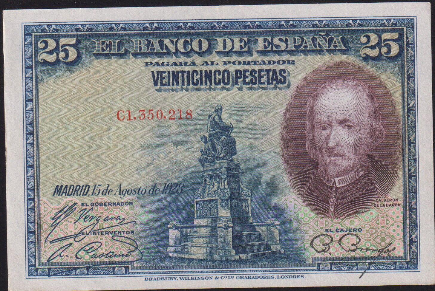 İspanya 25 Pesetas 1928 Çilaltı