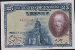İspanya 25 Pesetas 1928 Çilaltı
