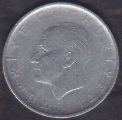 1962 Yılı 1 Lira Ters