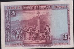 İspanya 25 Pesetas 1928 Çilaltı