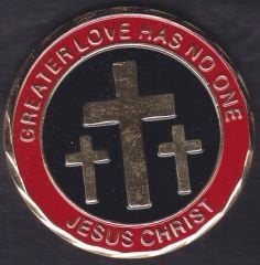 Hristiyanlık Temalı Madalya 43 mm