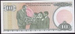 7.Emisyon 1.Tertip 10 Lira B19 781563 Çilaltı