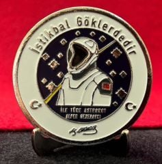 Türkiye'nin İlk Uzay Misyonu Madalya 5 cm - Alper Gezeravcı
