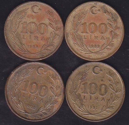 1988-89-90-91 Yılları 100 Lira