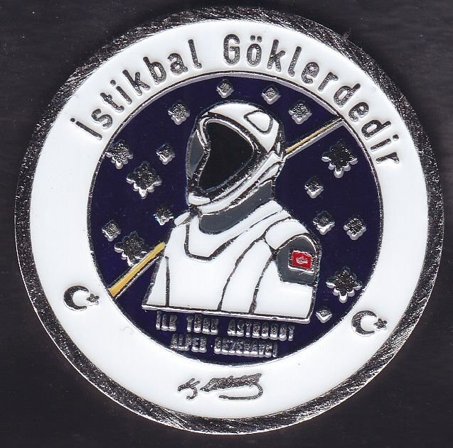 Türkiye'nin İlk Uzay Misyonu Madalya 5 cm - Alper Gezeravcı