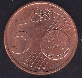 Avrupa Birliği 5 Euro Cent 2009 F Almanya
