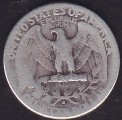 Amerika Çeyrek Dolar 1934 D Gümüş