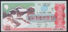 1981 9 OCAK YARIM BİLET - Y SERİSİ
