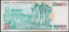 7.Emisyon 20 000 000 Lira G65 432760 Çok Temiz+