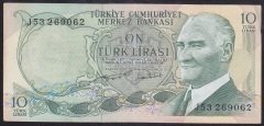 6.EMİSYON 2.TERTİP 10 LİRA J53 269062 ÇÇT