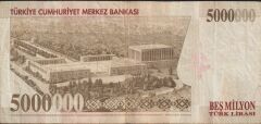 7.Emisyon 5 000 000 Lira I84 978511 Çok Temiz