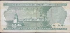 6.Emisyon 2.Tertip 10 Lira K02 380574 Çok Temiz+
