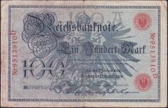 Almanya 100 Mark 1908 Çok Temiz