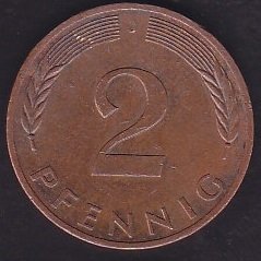 Almanya 2 Pfennig 1978 J