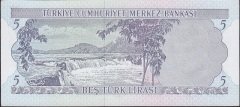 6.Emisyon 2.Tertip 5 Lira H70 085306 Çilaltı Çil