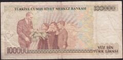 7.Emisyon 2.Tertip 100000 Lira E60 459409 Temiz
