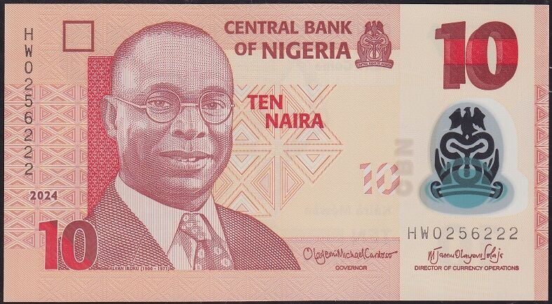Nijerya 10 Naira 2024 Çil Polimer ( 222 )