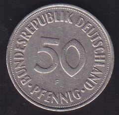 Almanya 50 Pfennig 1972 F