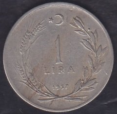 1957 Yılı 1 Lira