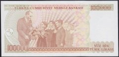 7.EMİSYON 3.TERTİP 100000 LİRA F65 490617 ÇİLALTI ÇİL