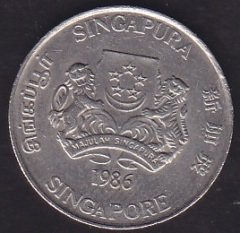 Singapur 20 Cent 1986
