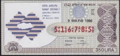 1986 9 Mayıs Çeyrek Bilet - K Serisi