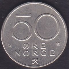 NORVEÇ 50 ÖRE 1982