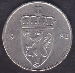 NORVEÇ 50 ÖRE 1982
