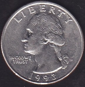 Amerika Çeyrek Dolar 1993 D