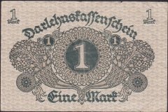 Almanya 1 Mark 1920 Çok Temiz +