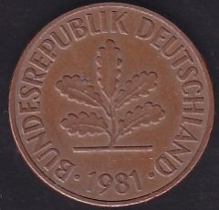 Almanya 2 Pfennig 1981 G