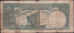2.Emisyon 5 Lira D20 89284 Temiz