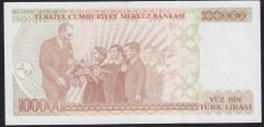 7.EMİSYON 3.TERTİP 100000 LİRA F70 169952 ÇİLALTI