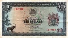 Rhodesia 10 Dolar 1976 Çok Temiz+ Pick 37