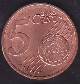Avrupa Birliği 5 Euro Cent 2009 J Almanya