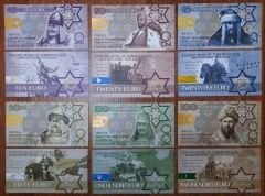 Eski Büyük Türk komutanları Fantasy Para serisi_Çil SET AYNI NUMARALI  GÖNDERİLECEKTİR