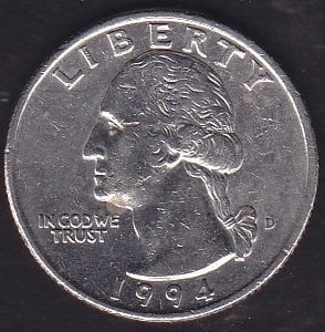 Amerika Çeyrek Dolar 1994 D