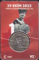 2023 Yılı 100.Yıl Tedavül Hatıra 5 Lira Özel Kitinde