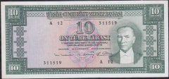 5.Emisyon 6.Tertip 10 Lira A12 311519 Çok Çok Temiz +