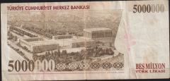 7.Emisyon 5 000 000 Lira I79 750090 Çok Temiz+