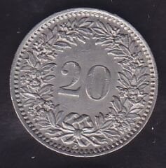 İsviçre 20 Rappen 1938