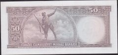 5.EMİSYON 7.TERTİP 50 LİRA U68 093803 ÇİLALTI ( KABARTMA BELİRGİN DEĞİL) eski para fiyatları