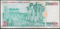 7.Emisyon 20 000 000 Lira G45 549689 Çok Temiz+