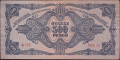 Macaristan 500 Pengo 1945 Çok Temiz+ Pick 117x