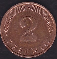 Almanya 2 Pfennig 1995 A