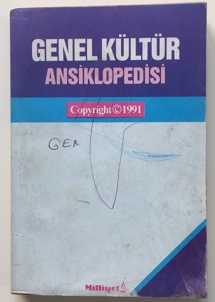 GENEL KÜLTÜR ANSİKLOPEDİSİ MİLLİYET 1991