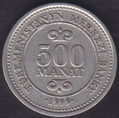 TÜRKMENİSTAN 500 MANAT 1999