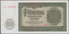 Demokratik Almanya 50 Mark 1948 Çilaltı