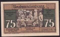 Almanya 75 Pfennig Notgeld 1921 Çil