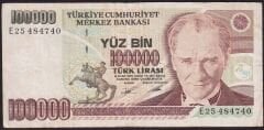 7.Emisyon 2.Tertip 100000 Lira E25 484740 Temiz